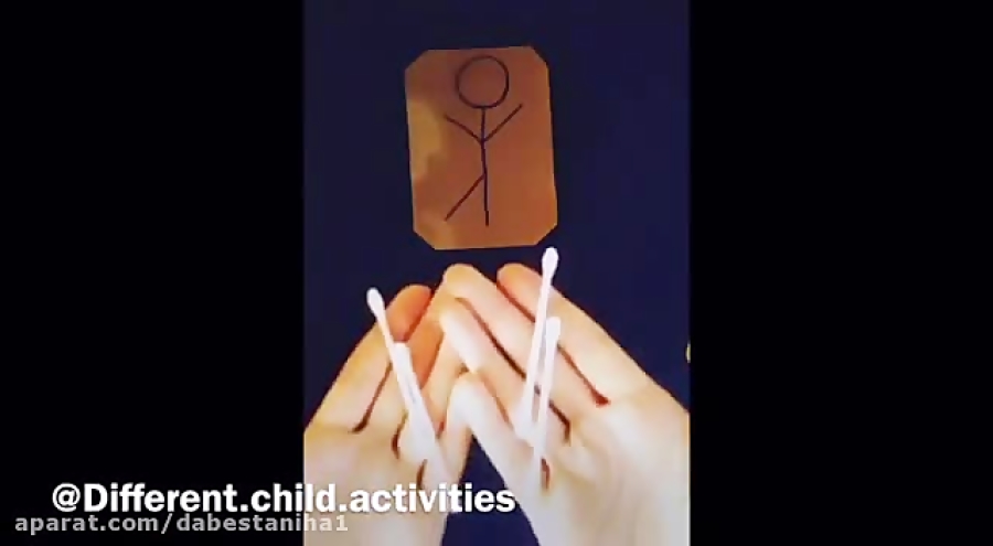 ساخت آدمک با کاغذ رنگی