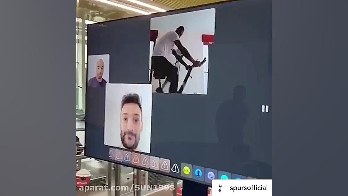 تمرینات تیم تاتنهام در قرنطینه...