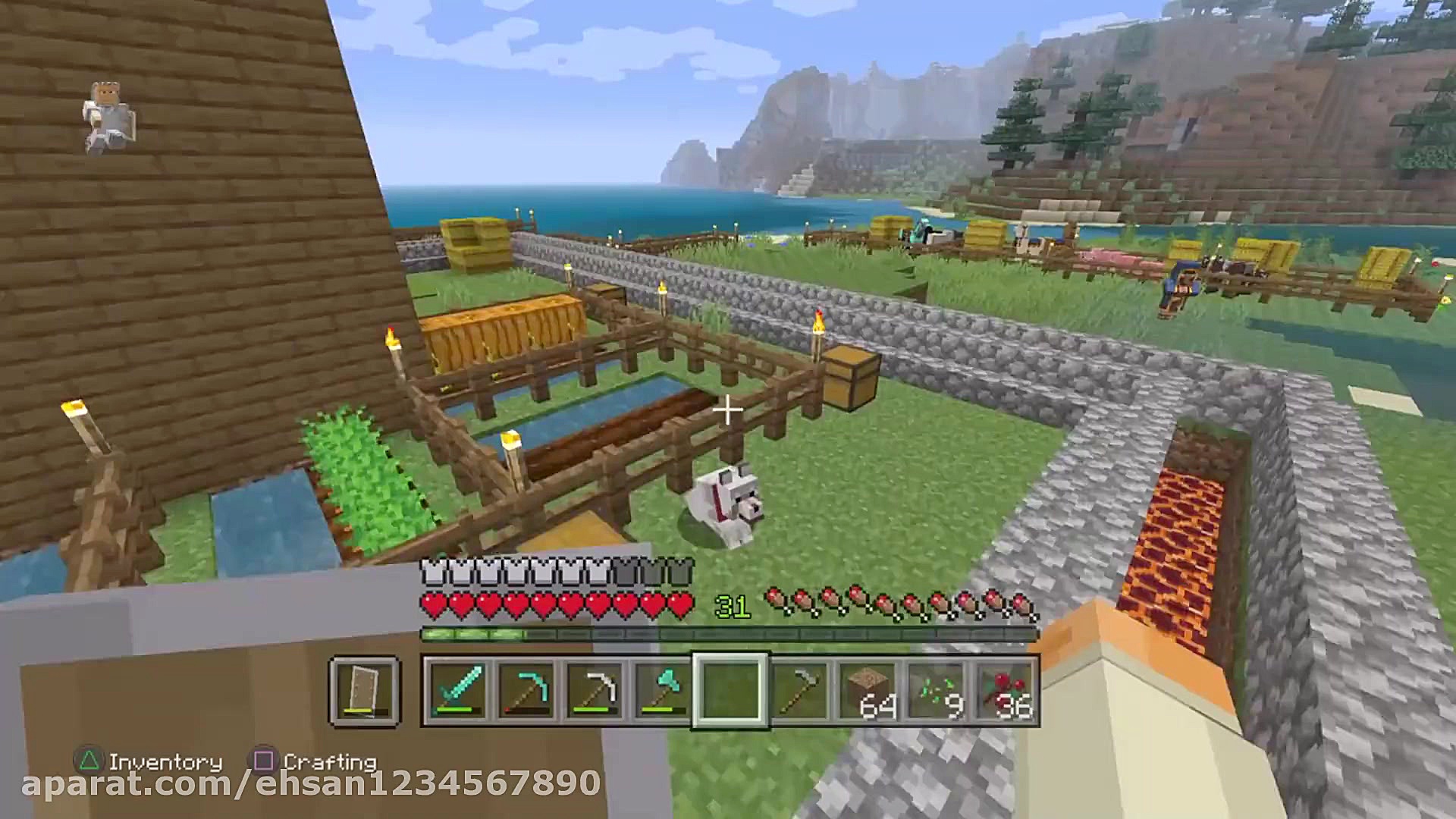 گیم پلی از بازی ماین کرافت سرو...