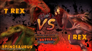 تی رکس و اسپاینوسورس VS ایندام...