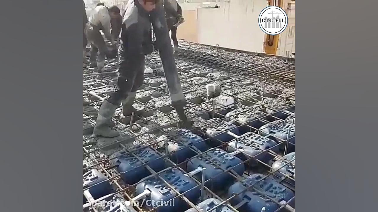 بتن ریزی سقف یوبوت