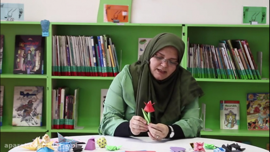 اوریگامی &laquo;گل لاله&raquo;