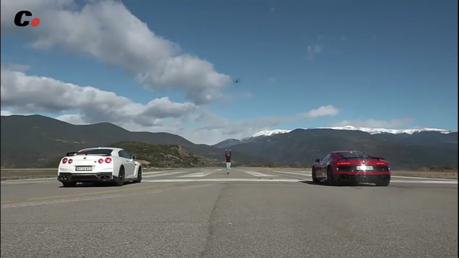 رنده شدن آئودی r8 توسط نیسان g...