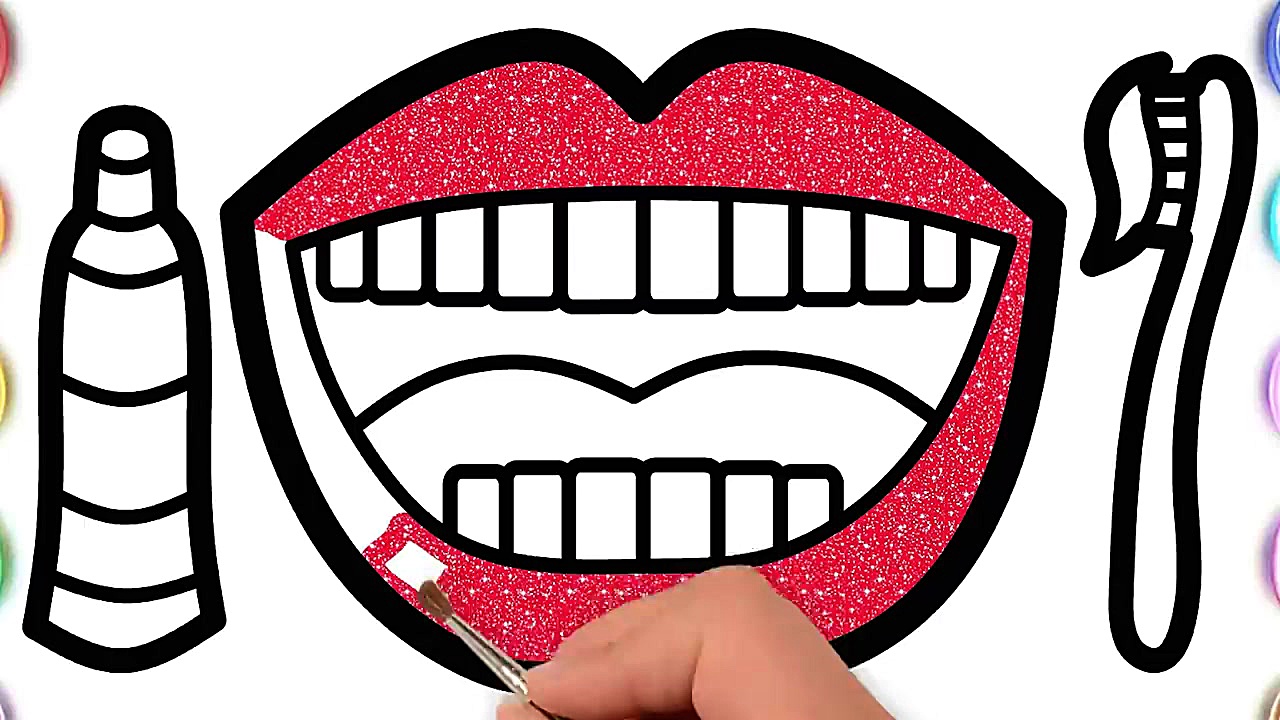 آموزش نقاشی به کودکان  دندان...