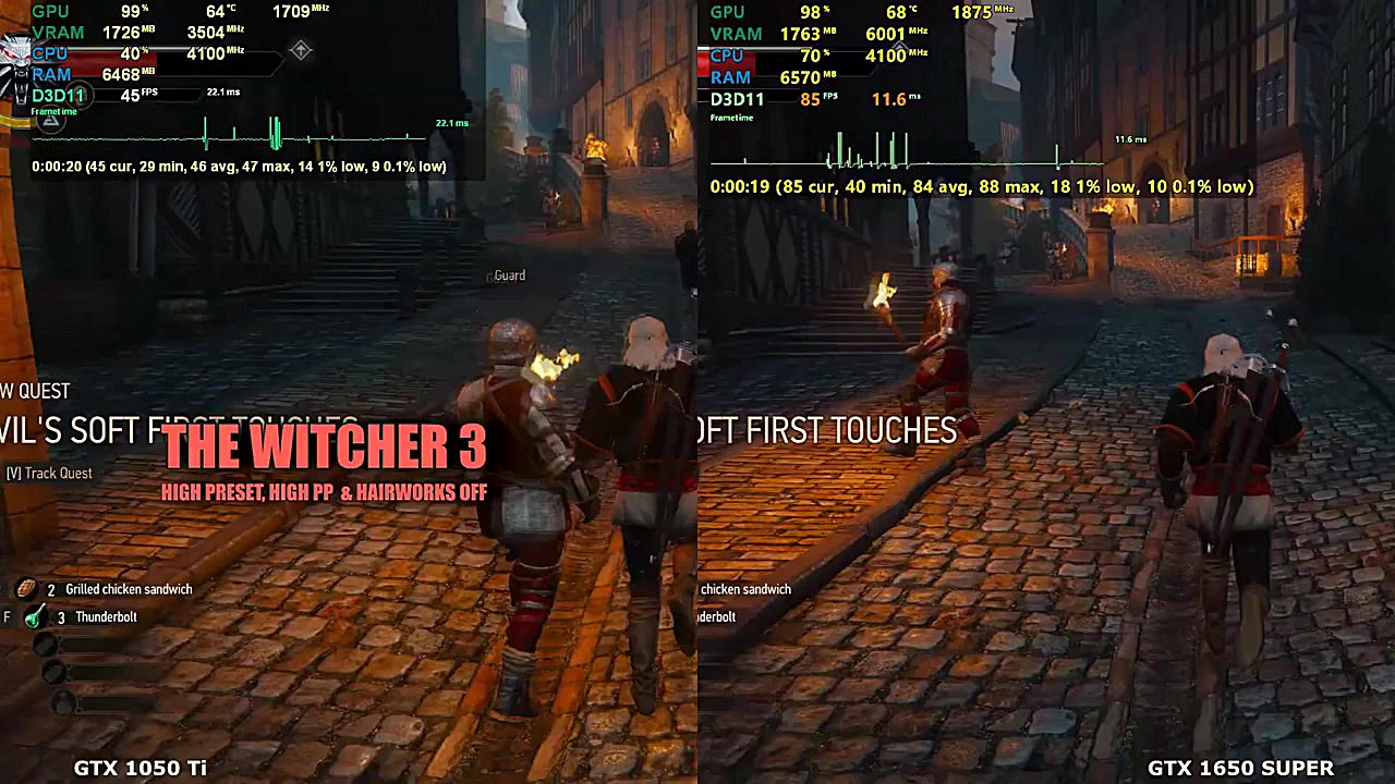 GTX 1050 Ti vs GTX 1650 Super