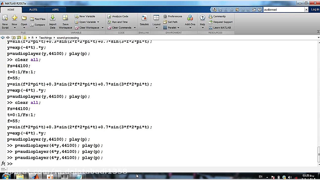 پردازش سیگنال 3  سیگنال صدا  م...