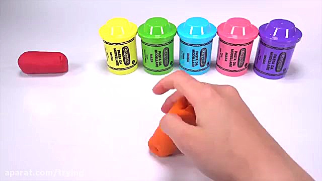 کارتون خمیر بازی  مار هفت رنگ