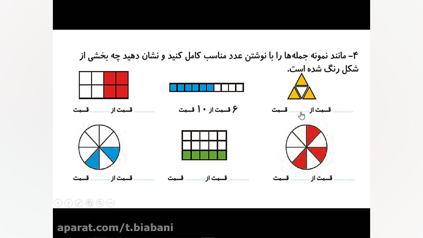 تدریس ریاضی پایه ی دوم فصل کسر...