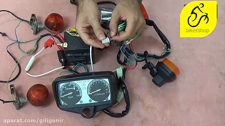 آموزش مدار سیم کشی موتور سیکلت...