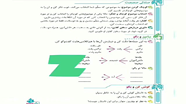 پایه سوم تدریس فارسی صفحه 104