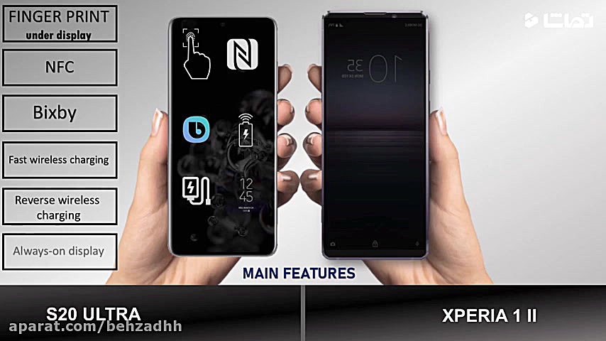 مقایسه گوشی Galaxy S20 ULTRA ب...