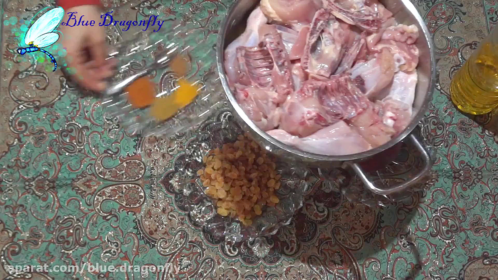 آموزش غذای خوشمزه پخت مرغ با ط...