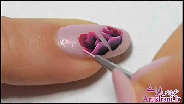 آموزش کامل طراحی ناخن 19  قلب...