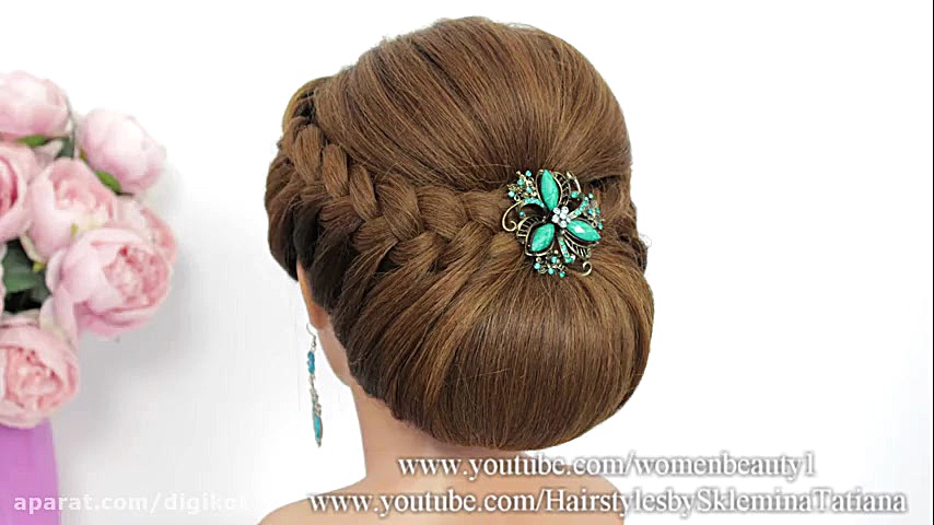 مدل موی آسان و سریع برای مهمان...