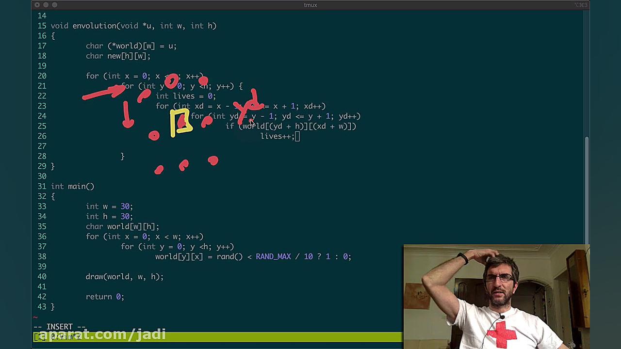 نوشتن برنامه &laquo;بازی زندگی...
