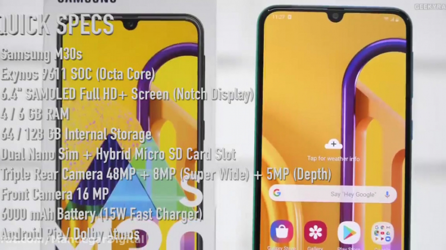 بررسی کامل گوشی گلکسی M30s