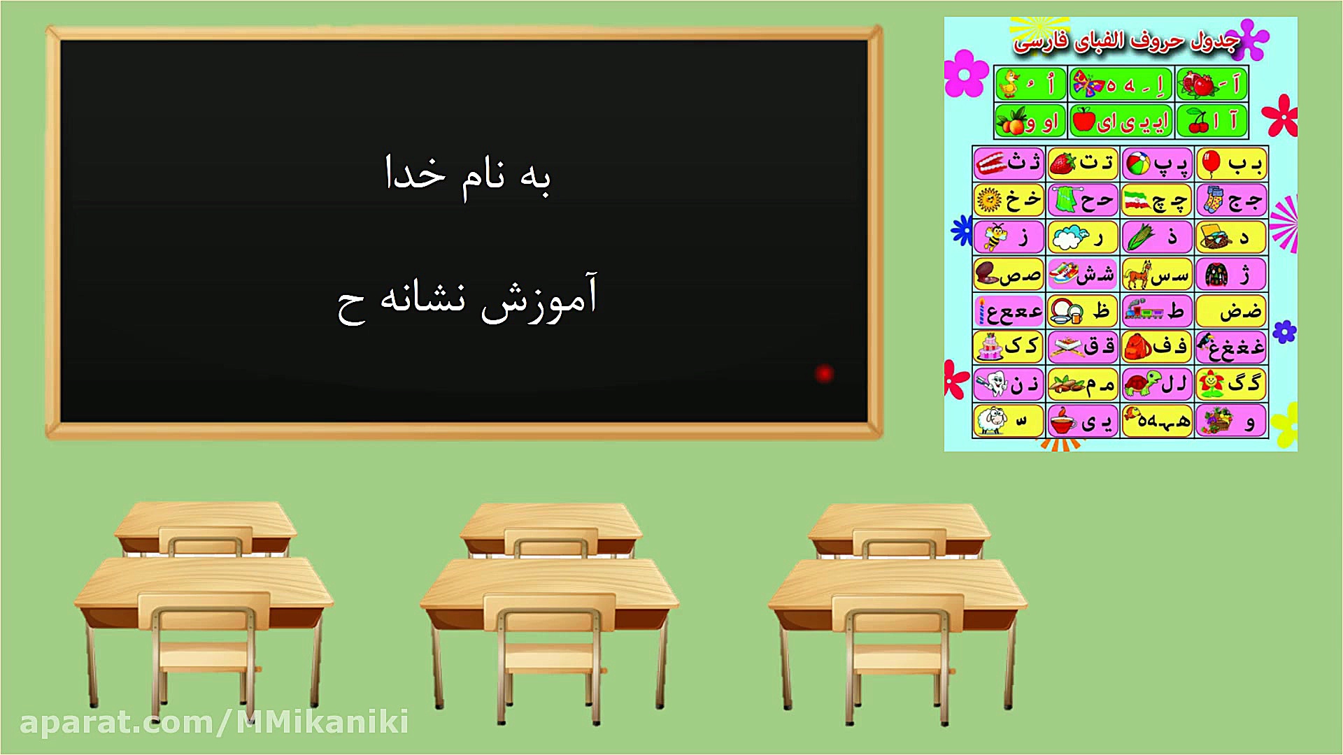 آموزش نشانه ح کتاب فارسی اول د...