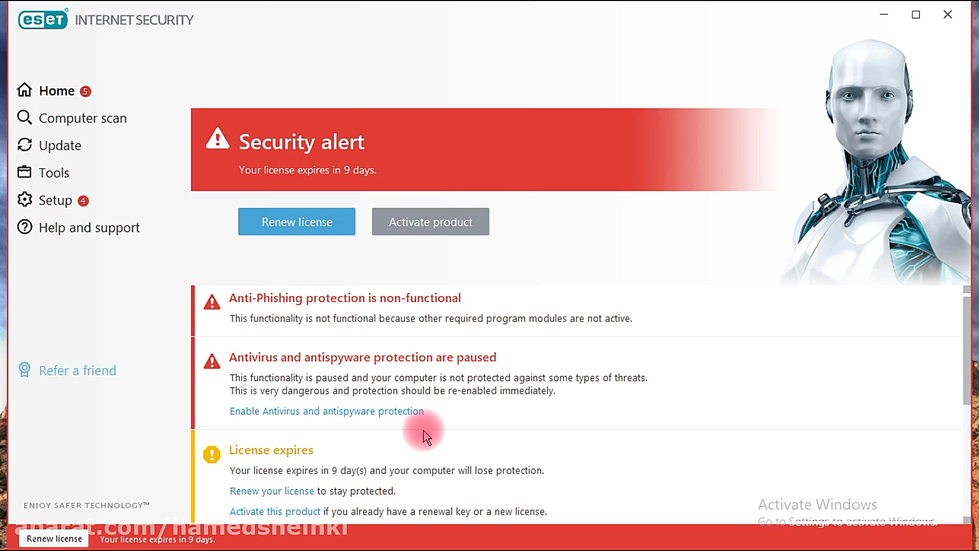 آموزش فعال و غیر فعال کردن آنت...