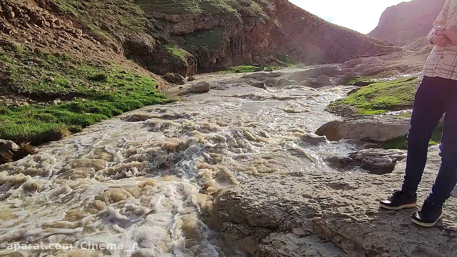 رودخانه و کوه های زیبا در آذرب...