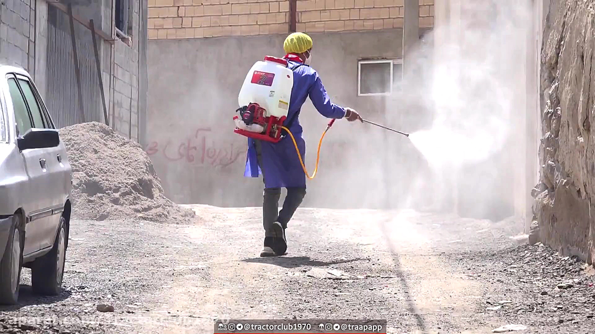 کلیپ ضد عفونی کردن معابر شهر ت...