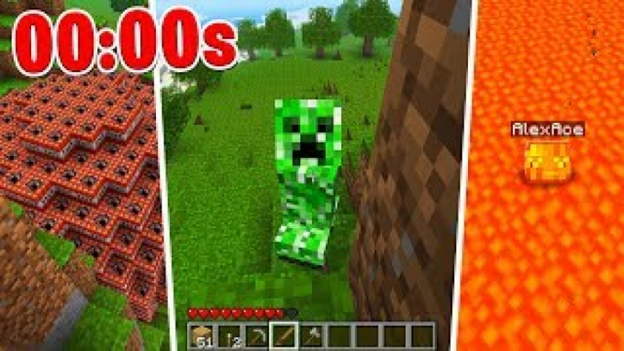 ماینکرافت ولی هر 30 ثانیه تلاش...