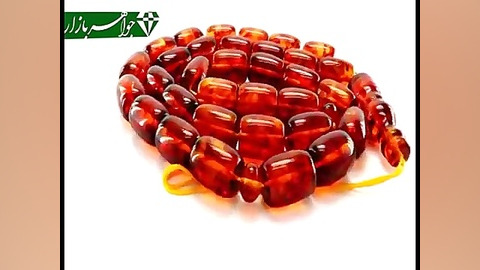 تسبیح کهربا 33 دانه بولونی لهس...