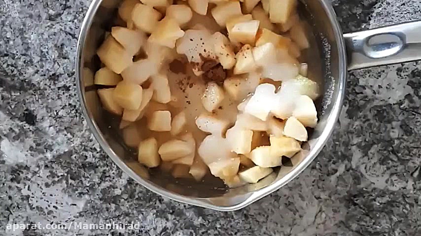 طرز تهیه مربای سیب خانگی و دار...