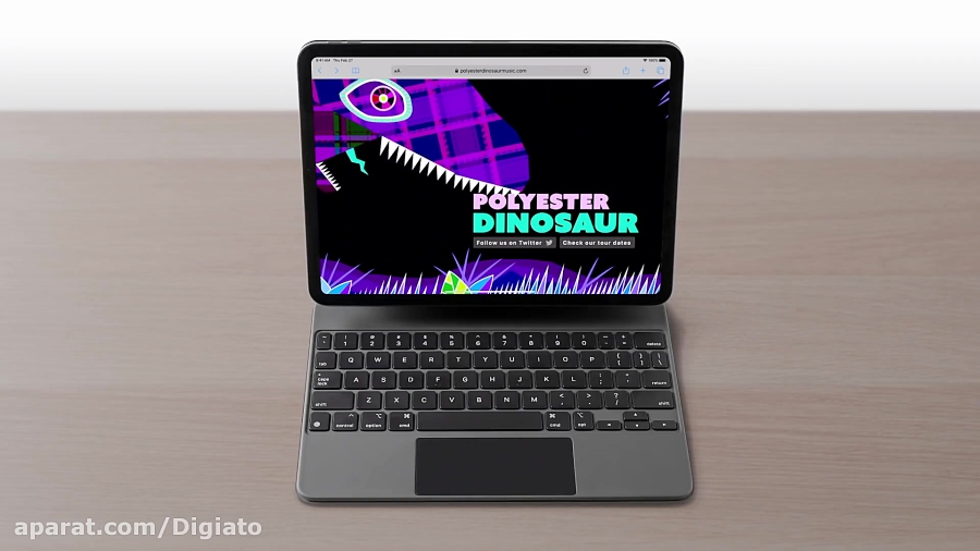 نحوه کار با ترک پد مجیک کیبورد...