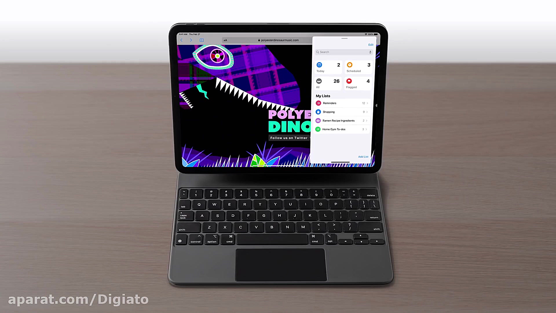 نحوه کار با ترک پد مجیک کیبورد...