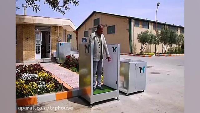 ساخت تونل ضدعفونی کننده در کار...