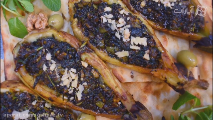 آموزش بادمجان شکم پر