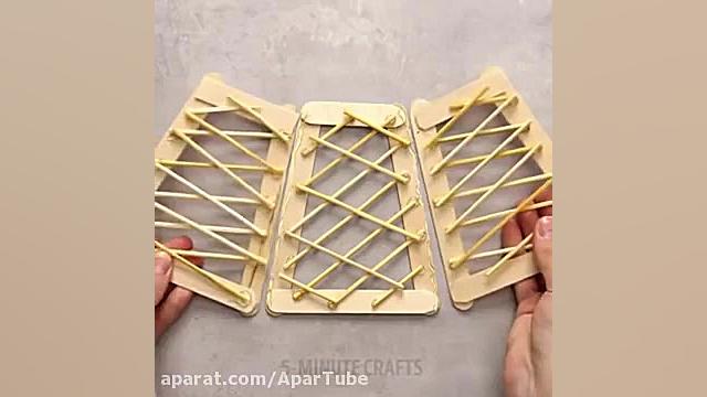 ویدیو  ساخت وسایل دکوری زیبا ب...