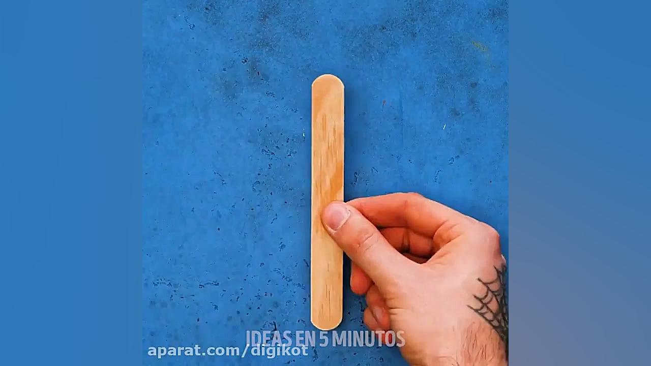 24 ترفند جالب با چوب بستنی