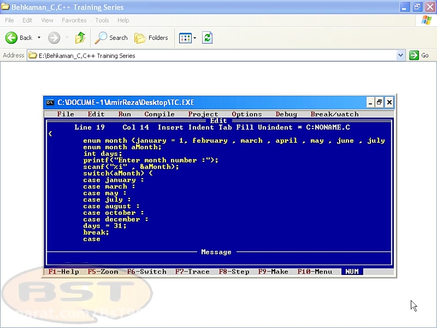 آموزش c,c فصل 7 قسمت 6