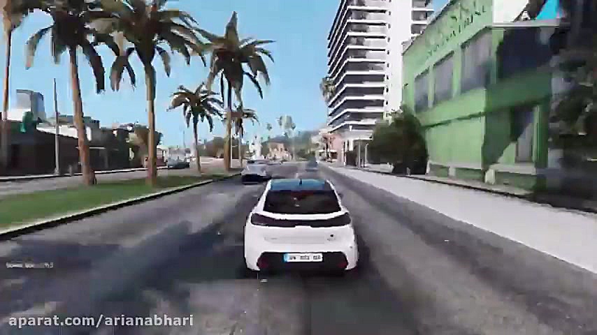 رانندگی با پژو 208 در GTA5