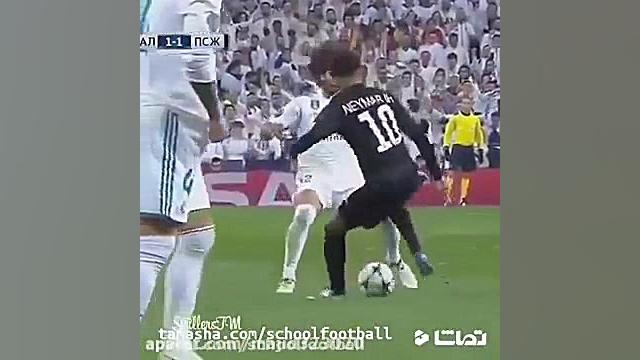 دریبل مارچلو توسط نیمار با تکن...