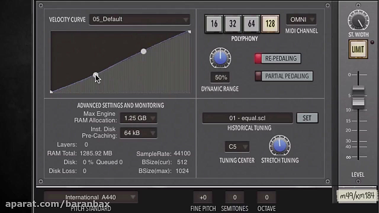 بررسی وی اس تی پیانو Garritan...