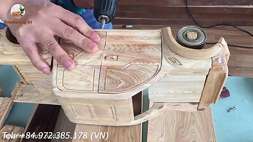 ساخت ماکت چوبی جالب فورد رپتور...