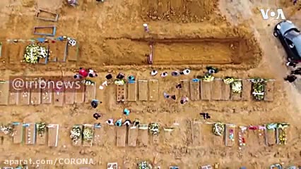 دفن دسته جمعی قربانیان کرونا