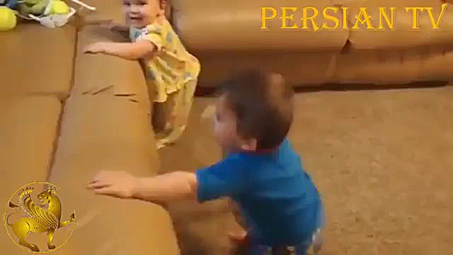 رقص خنده دار کودکان دوقلو