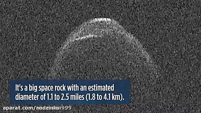 عبور شهاب سنگ از کنار زمین امش...