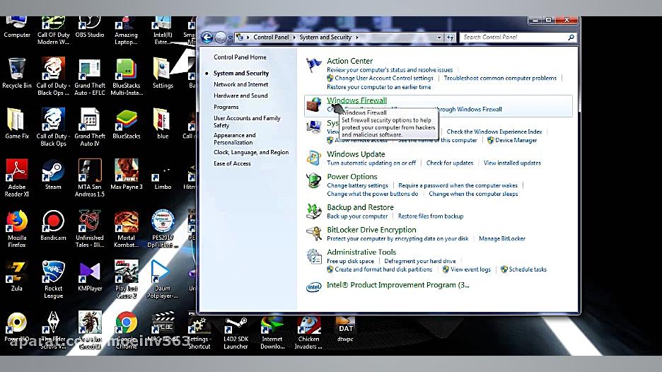 روشن کردن فایروال ویندوز