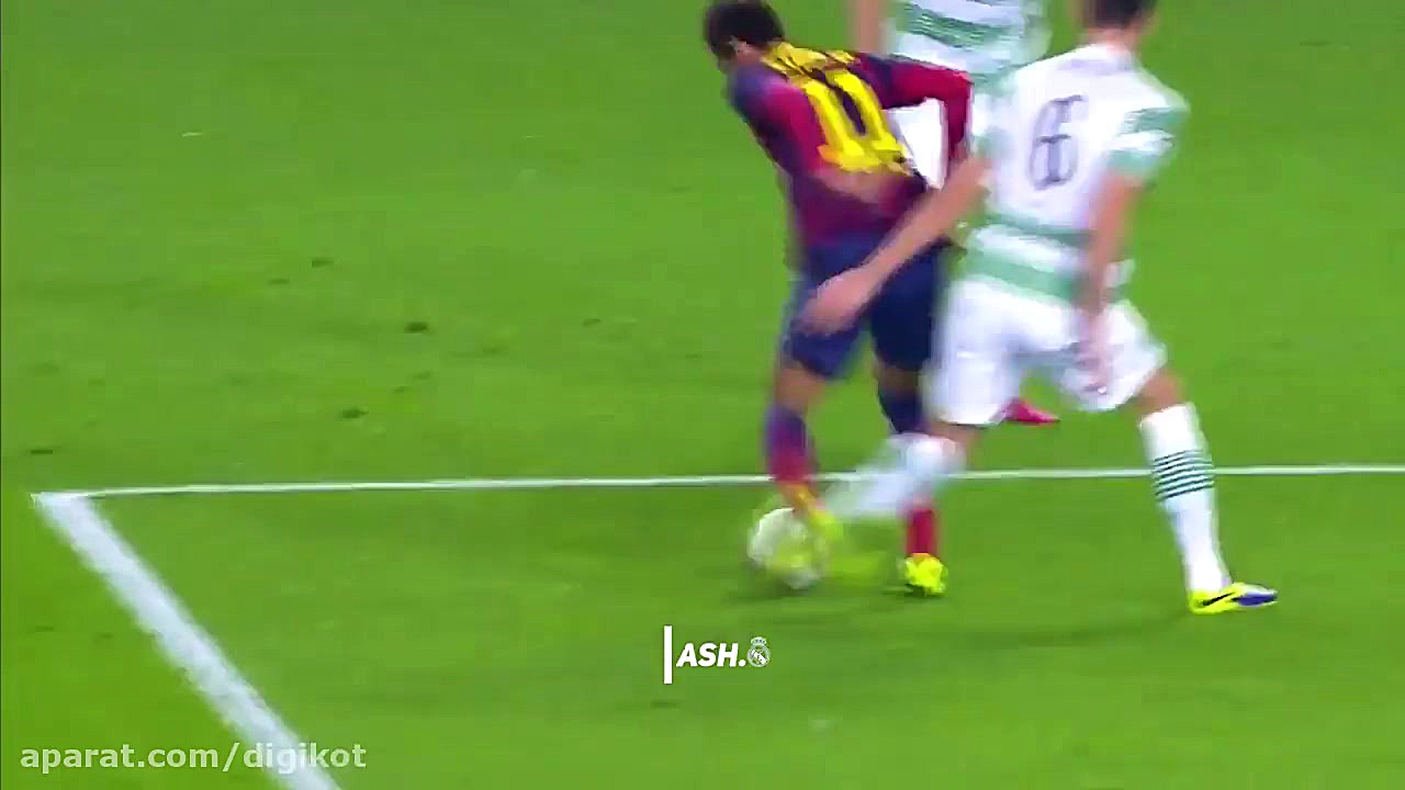 هنرنمایی نیمار در زمین فوتبال