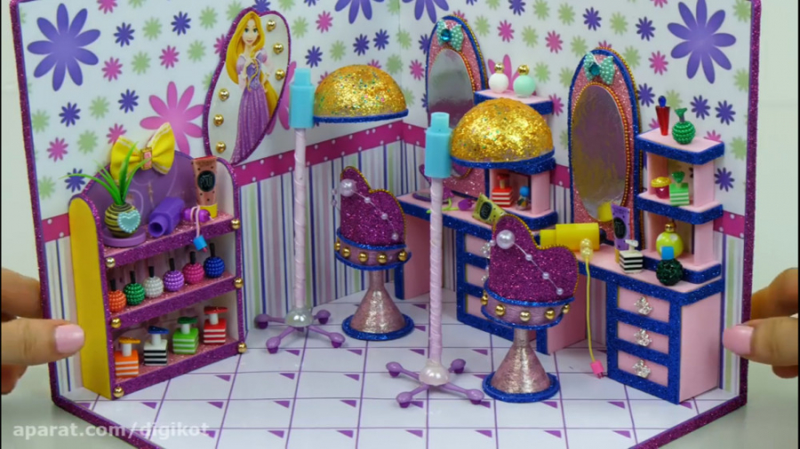 ساخت سالن آرایشی برای عروسک با...