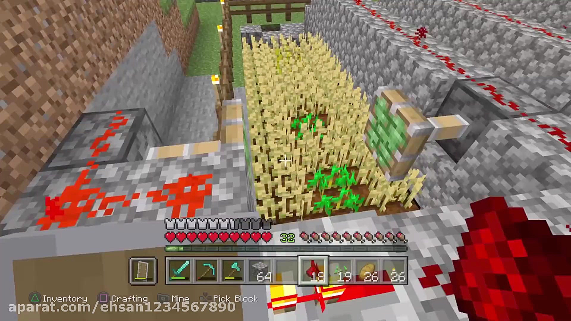 گیم پلی از بازی ماین کرافت سرو...