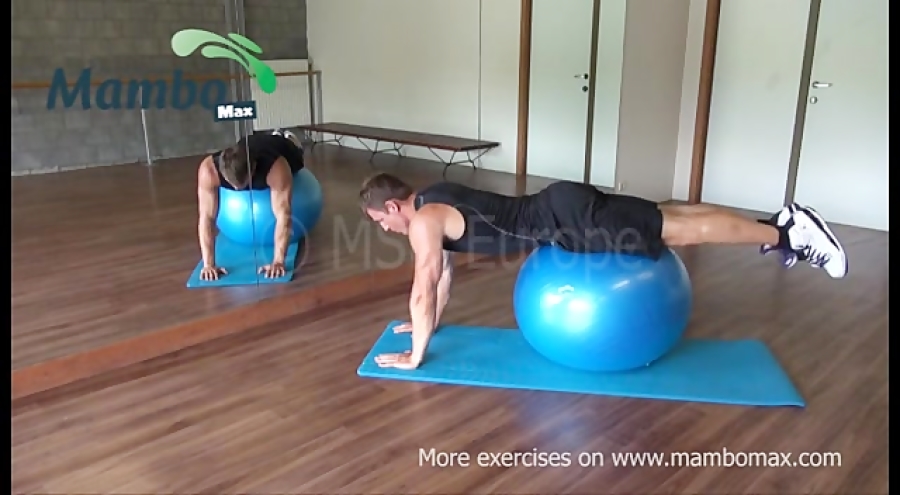 27 Swiss Ball Ab Stretch 