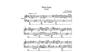نت پیانو آهنگ Pure Love از آرش