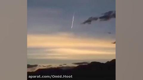 شهاب سنگی که امروز از جفت کره...