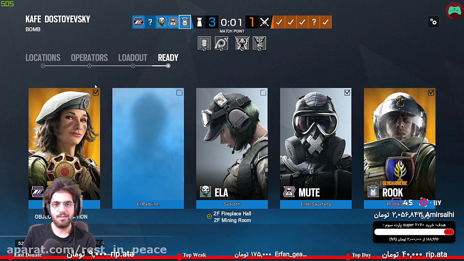 پارت 1 استریم Rainbow Six Sieg...