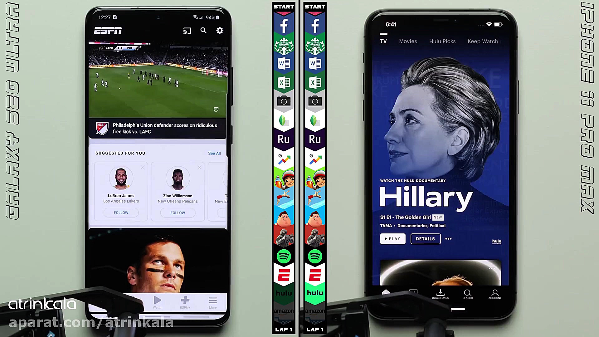 تست سرعت عملکرد گوشی های گلکسی...